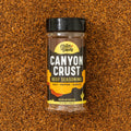 Chiles and Smoke Canyon Crust Beef Seasoning bottle and spices