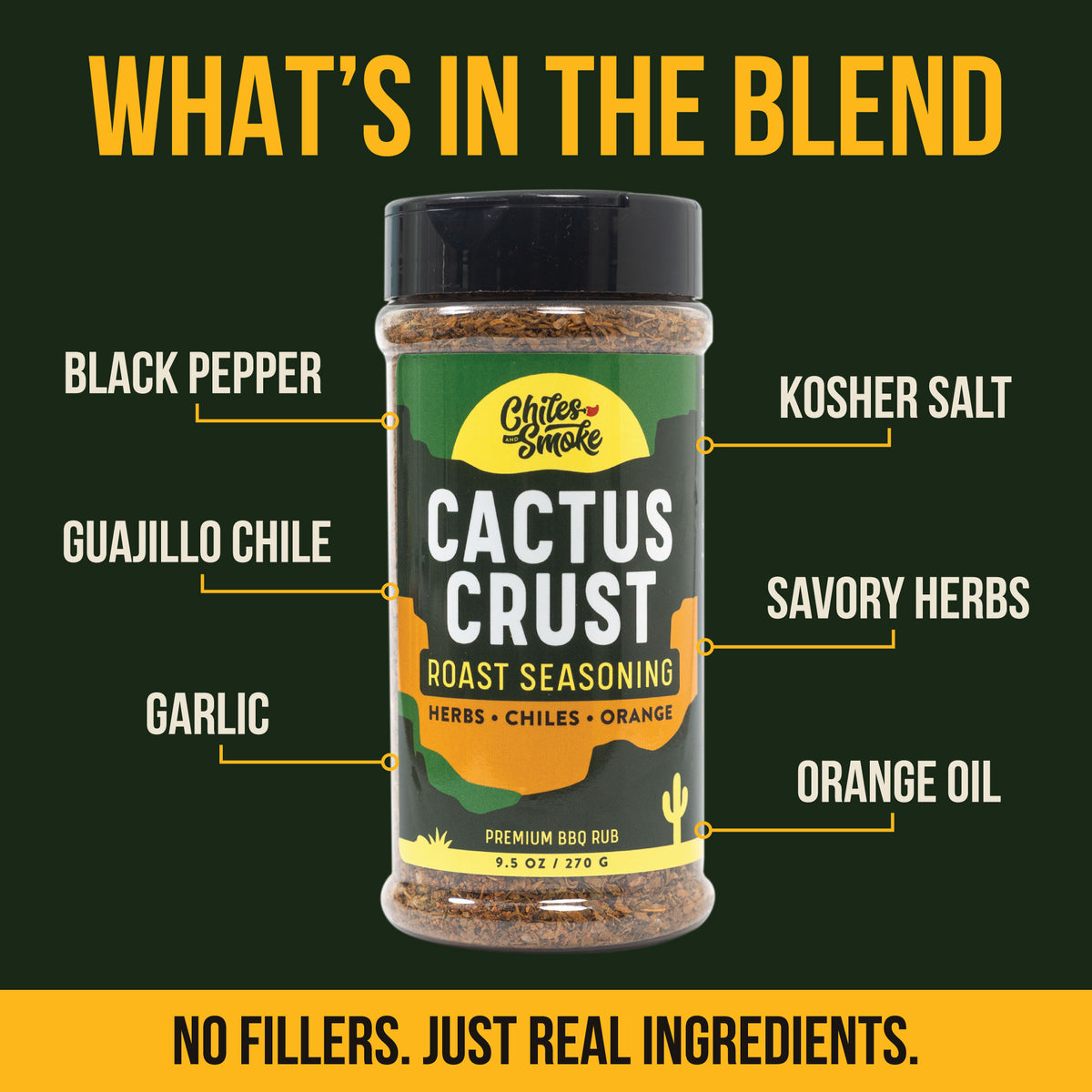 Chiles and Smoke Cactus Crust Roast Seasoning 